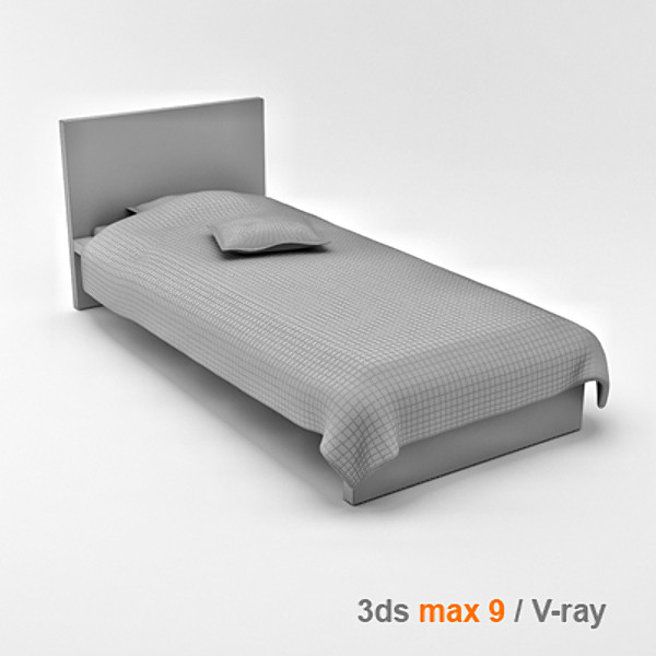 bed ikea malm furnitures 3d max - Malm 8 piece furniture set by lajhar